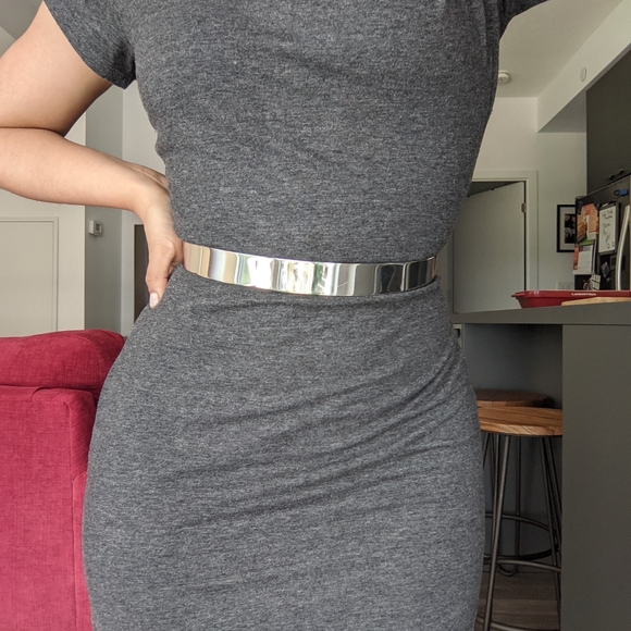 Silver Hoop Waist Belt - Picture 1 of 3